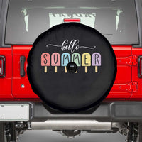Hello Summer Vacation Ice Cream Popsicle Ice Lolly Spare Tire Cover - Wonder Print Shop
