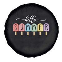 Hello Summer Vacation Ice Cream Popsicle Ice Lolly Spare Tire Cover - Wonder Print Shop