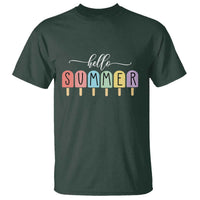 Hello Summer Vacation Ice Cream Popsicle Ice Lolly T Shirt - Wonder Print Shop