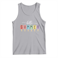 Hello Summer Vacation Ice Cream Popsicle Ice Lolly Tank Top - Wonder Print Shop