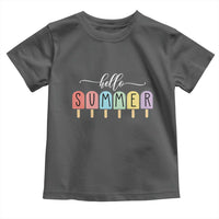 Hello Summer Vacation Ice Cream Popsicle Ice Lolly Toddler T Shirt - Wonder Print Shop