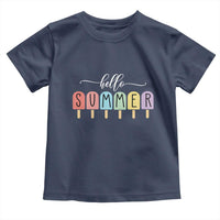 Hello Summer Vacation Ice Cream Popsicle Ice Lolly Toddler T Shirt - Wonder Print Shop