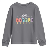 Hello Summer Vacation Ice Cream Popsicle Ice Lolly Youth Sweatshirt - Wonder Print Shop