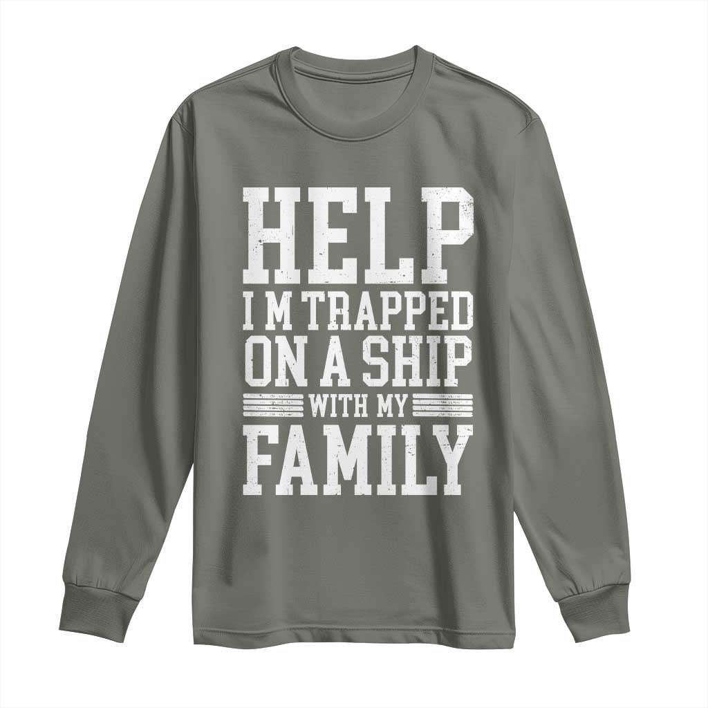 Funny Family Cruise Long Sleeve Shirt Vacation Trip Matching Cruise Ship - Wonder Print Shop