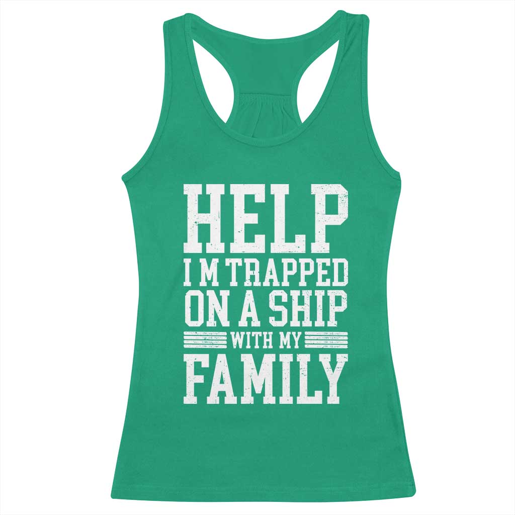 Funny Family Cruise Racerback Tank Top Vacation Trip Matching Cruise Ship - Wonder Print Shop