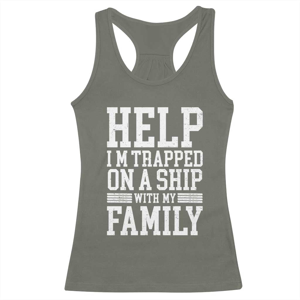 Funny Family Cruise Racerback Tank Top Vacation Trip Matching Cruise Ship - Wonder Print Shop