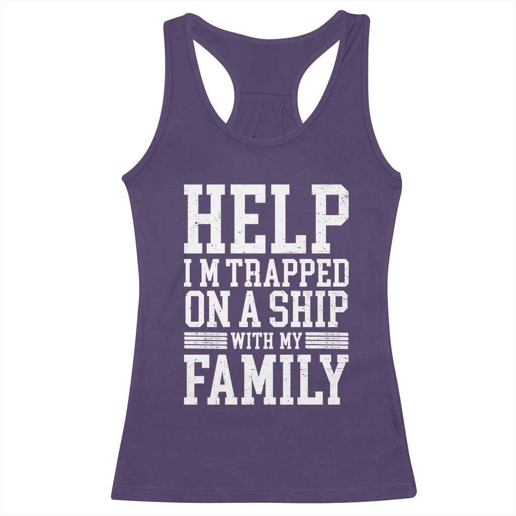 Funny Family Cruise Racerback Tank Top Vacation Trip Matching Cruise Ship - Wonder Print Shop