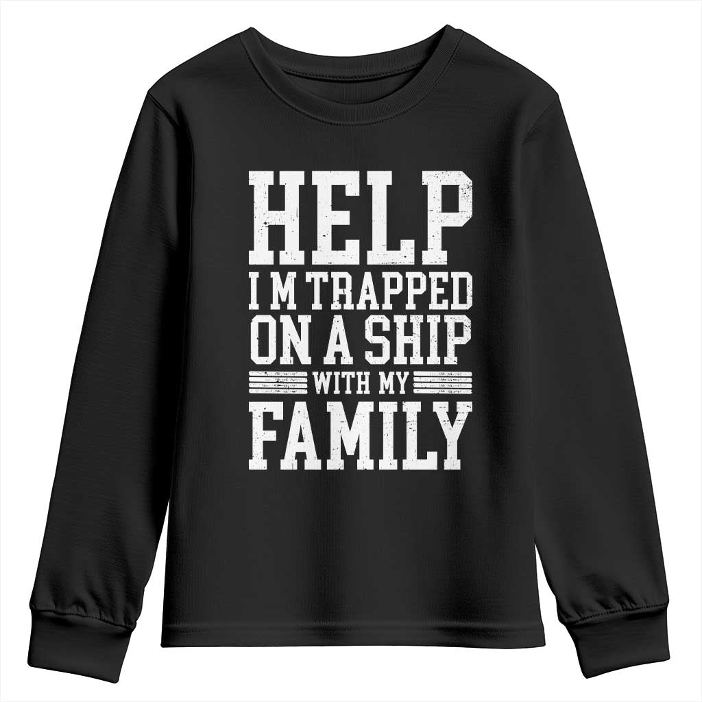 Funny Family Cruise Youth Sweatshirt Vacation Trip Matching Cruise Ship - Wonder Print Shop