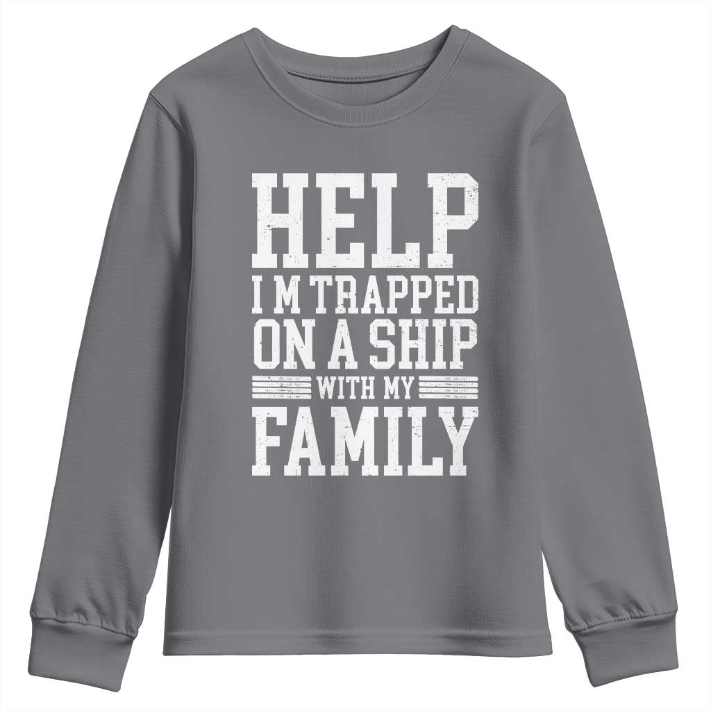 Funny Family Cruise Youth Sweatshirt Vacation Trip Matching Cruise Ship - Wonder Print Shop