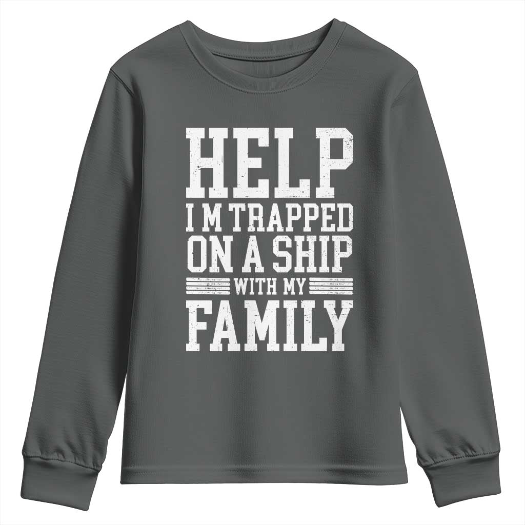 Funny Family Cruise Youth Sweatshirt Vacation Trip Matching Cruise Ship - Wonder Print Shop