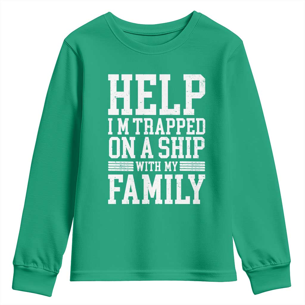 Funny Family Cruise Youth Sweatshirt Vacation Trip Matching Cruise Ship - Wonder Print Shop