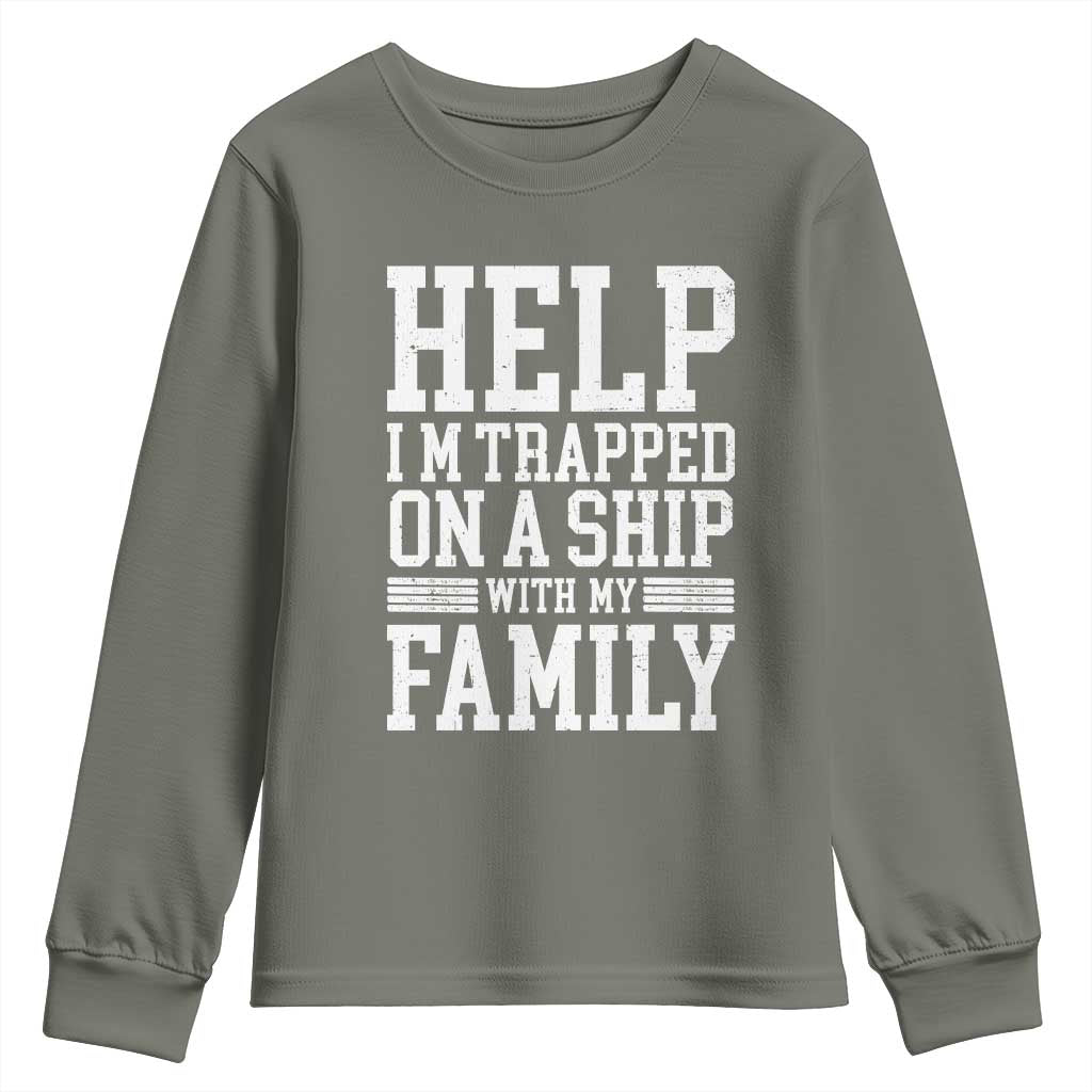 Funny Family Cruise Youth Sweatshirt Vacation Trip Matching Cruise Ship - Wonder Print Shop