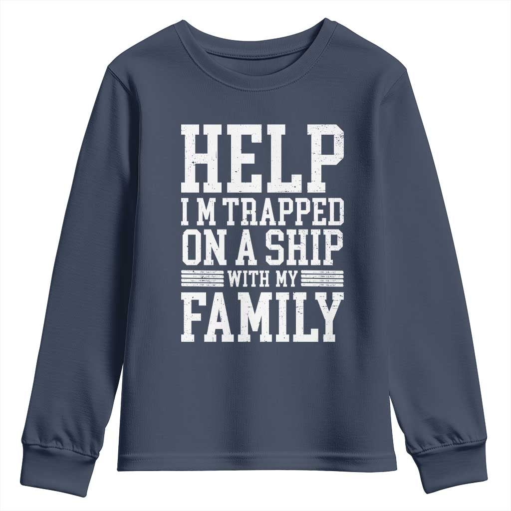 Funny Family Cruise Youth Sweatshirt Vacation Trip Matching Cruise Ship - Wonder Print Shop