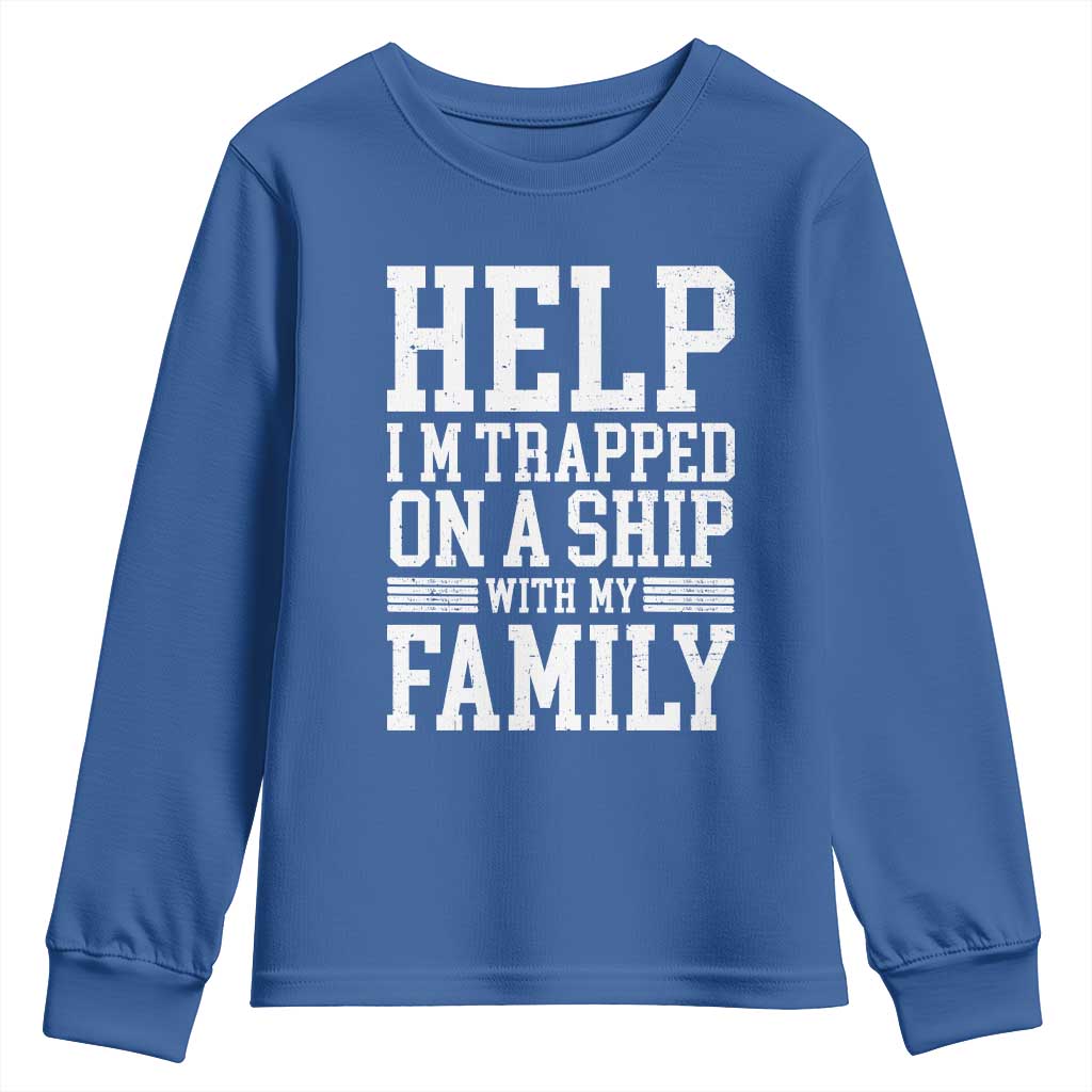 Funny Family Cruise Youth Sweatshirt Vacation Trip Matching Cruise Ship - Wonder Print Shop