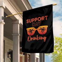 Funny Drinking Garden Flag Support Day Drinking Summer Beach Vacation - Wonder Print Shop