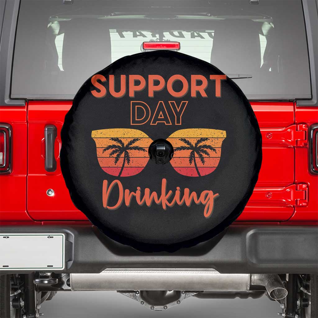 Funny Drinking Spare Tire Cover Support Day Drinking Summer Beach Vacation - Wonder Print Shop