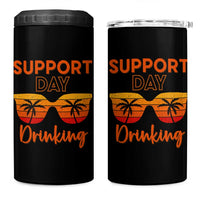 Funny Drinking 4 in 1 Can Cooler Tumbler Support Day Drinking Summer Beach Vacation - Wonder Print Shop