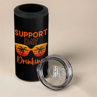 Funny Drinking 4 in 1 Can Cooler Tumbler Support Day Drinking Summer Beach Vacation - Wonder Print Shop