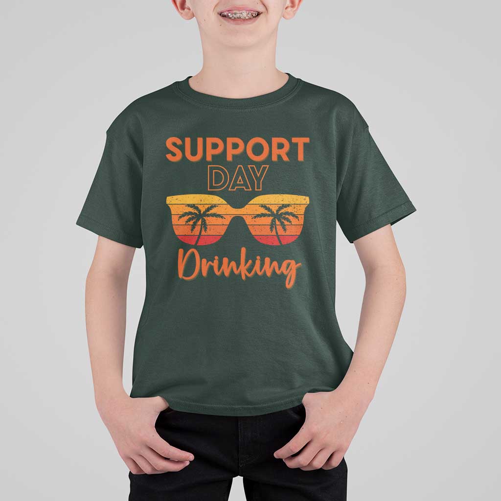 Funny Drinking T Shirt For Kid Support Day Drinking Summer Beach Vacation - Wonder Print Shop