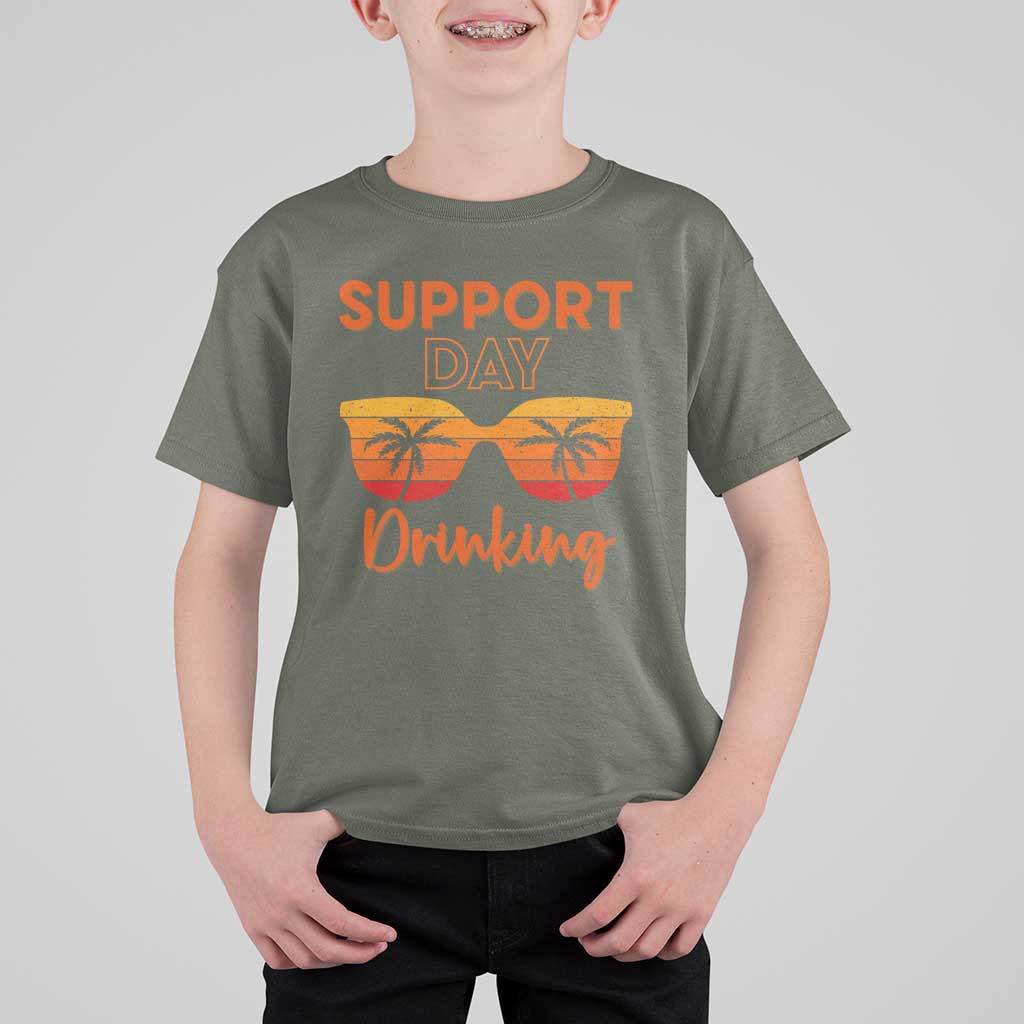 Funny Drinking T Shirt For Kid Support Day Drinking Summer Beach Vacation - Wonder Print Shop