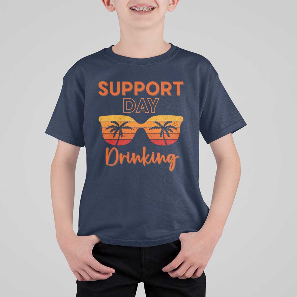 Funny Drinking T Shirt For Kid Support Day Drinking Summer Beach Vacation - Wonder Print Shop