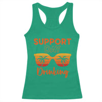 Funny Drinking Racerback Tank Top Support Day Drinking Summer Beach Vacation - Wonder Print Shop
