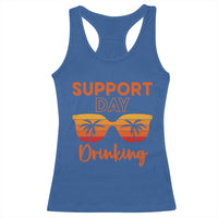 Funny Drinking Racerback Tank Top Support Day Drinking Summer Beach Vacation - Wonder Print Shop