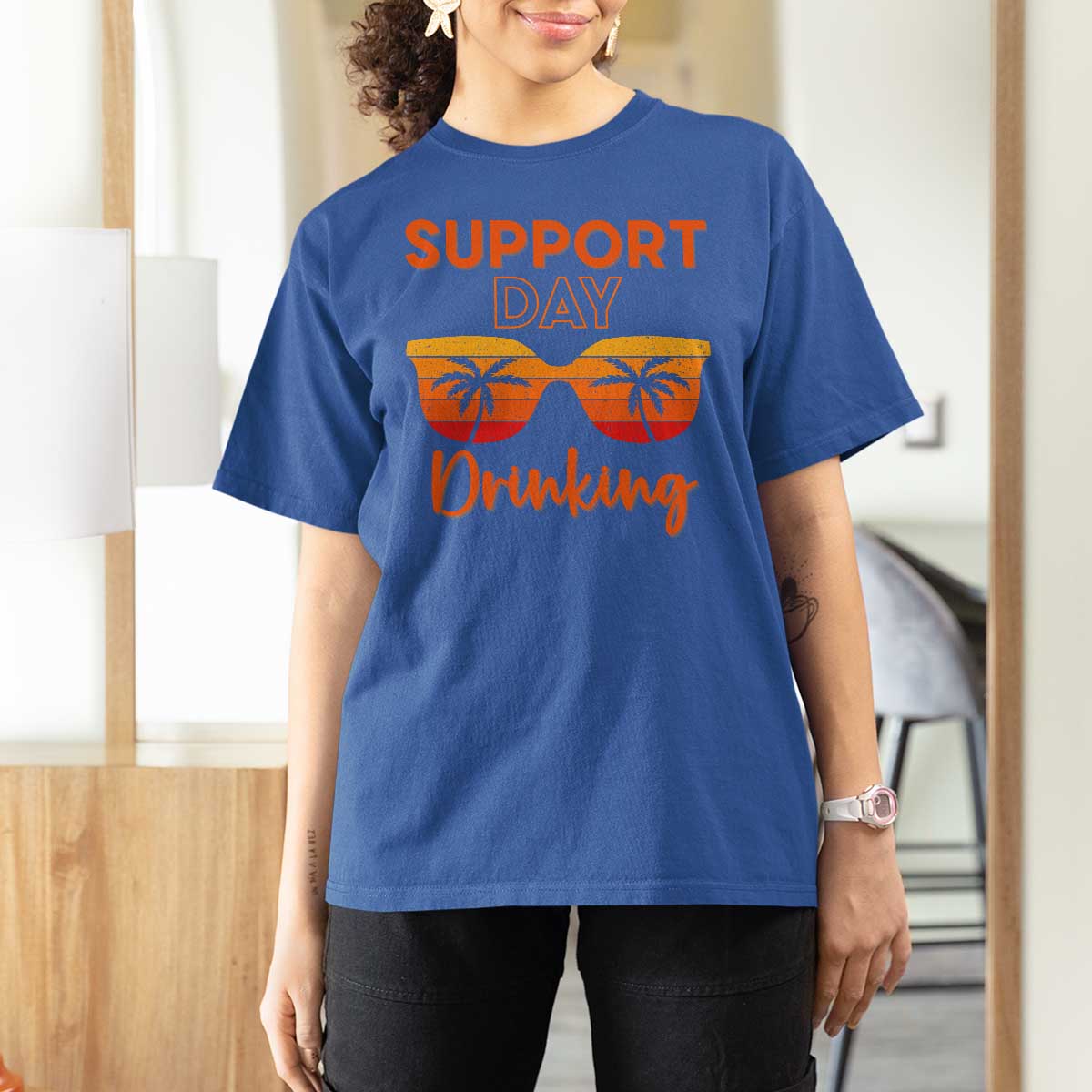 Funny Drinking T Shirt For Women Support Day Drinking Summer Beach Vacation - Wonder Print Shop