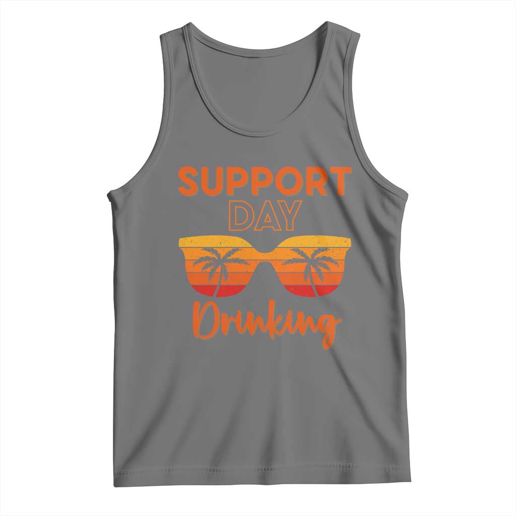 Funny Drinking Tank Top Support Day Drinking Summer Beach Vacation - Wonder Print Shop