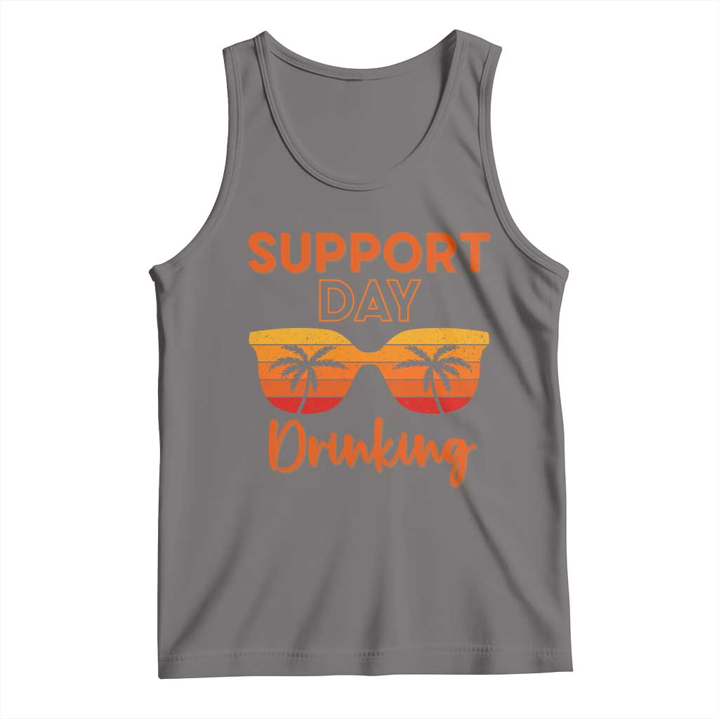 Funny Drinking Tank Top Support Day Drinking Summer Beach Vacation - Wonder Print Shop