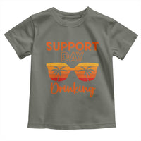 Funny Drinking Toddler T Shirt Support Day Drinking Summer Beach Vacation - Wonder Print Shop