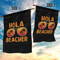 Hola Beaches Garden Flag Funny Beach Vacation Summer - Wonder Print Shop