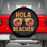 Hola Beaches Spare Tire Cover Funny Beach Vacation Summer - Wonder Print Shop