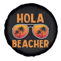 Hola Beaches Spare Tire Cover Funny Beach Vacation Summer - Wonder Print Shop
