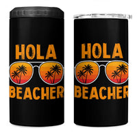 Hola Beaches 4 in 1 Can Cooler Tumbler Funny Beach Vacation Summer - Wonder Print Shop