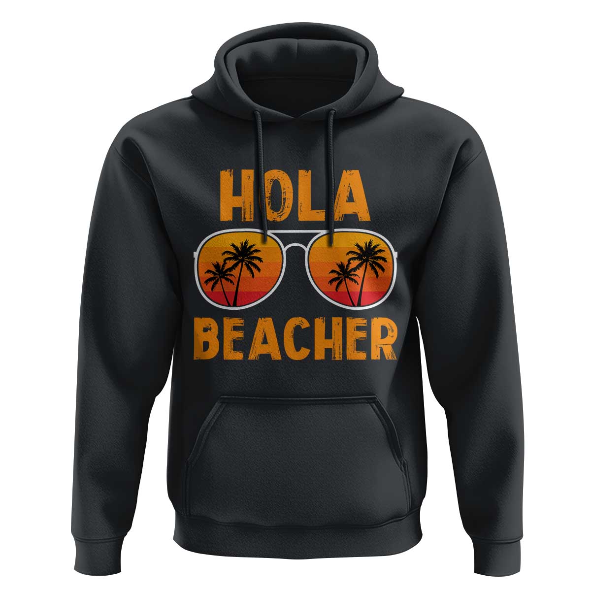 Hola Beaches Hoodie Funny Beach Vacation Summer - Wonder Print Shop