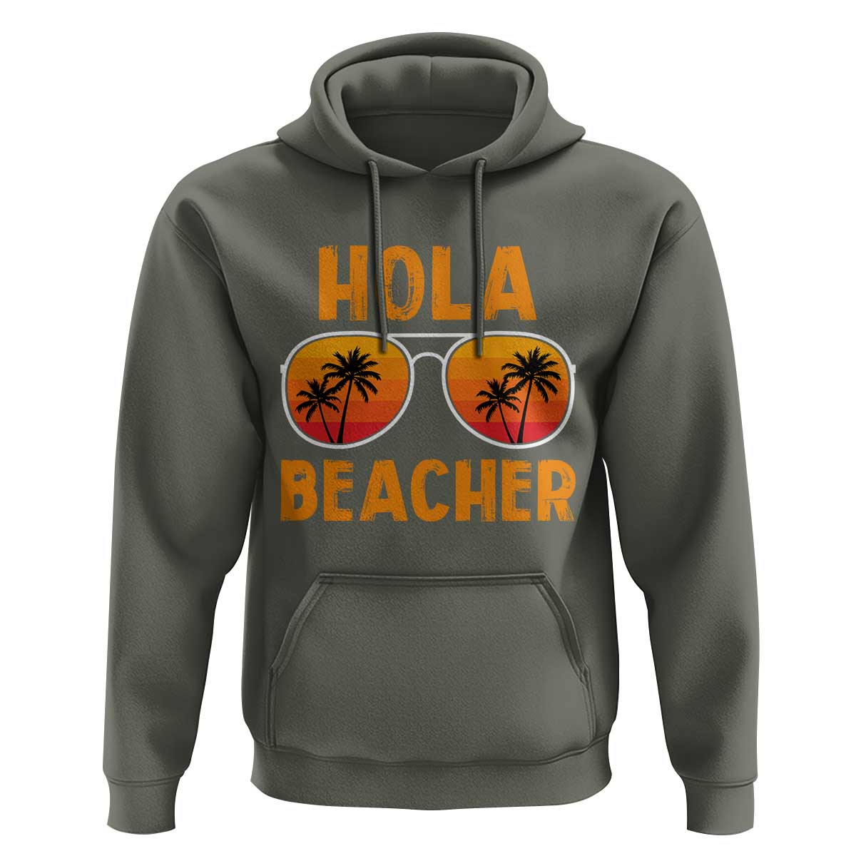 Hola Beaches Hoodie Funny Beach Vacation Summer - Wonder Print Shop