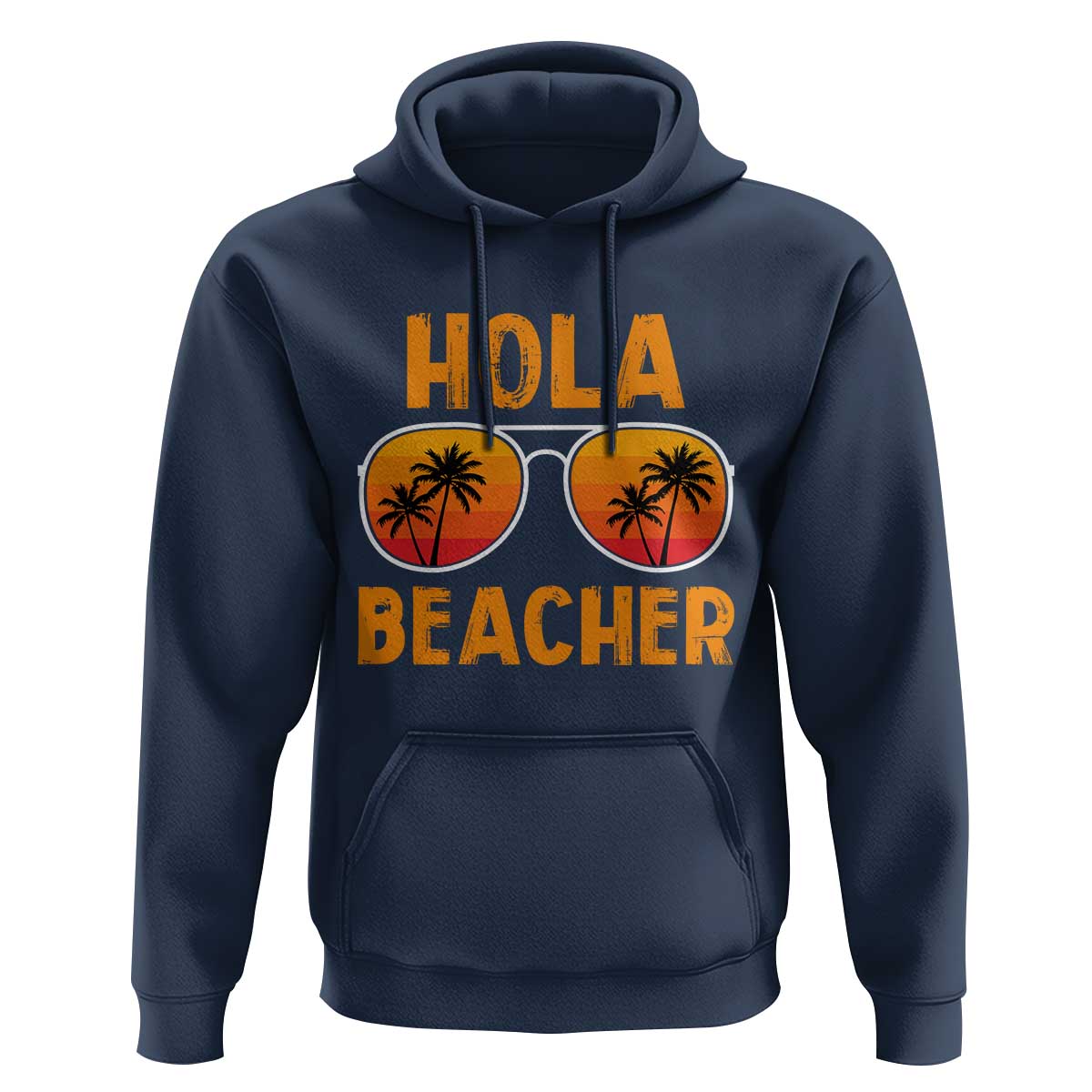 Hola Beaches Hoodie Funny Beach Vacation Summer - Wonder Print Shop