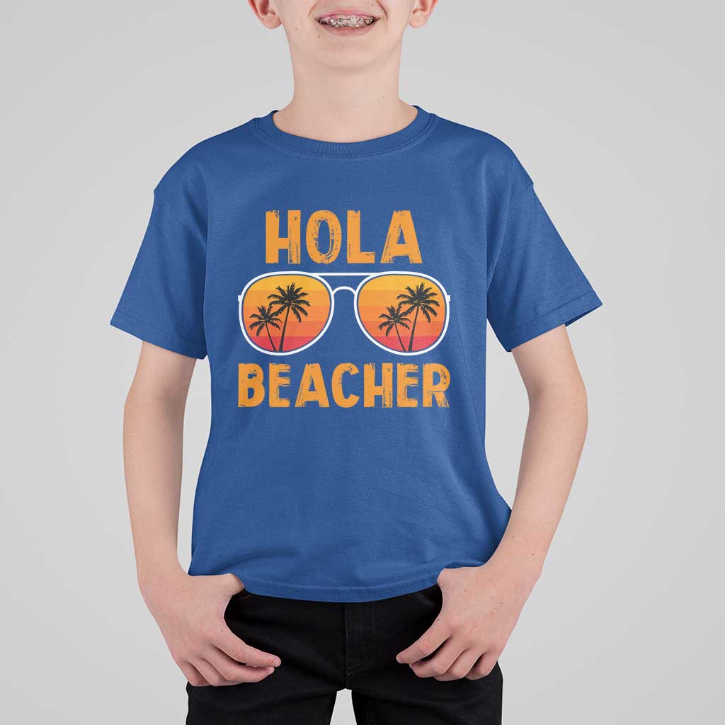 Hola Beaches T Shirt For Kid Funny Beach Vacation Summer - Wonder Print Shop