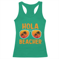 Hola Beaches Racerback Tank Top Funny Beach Vacation Summer - Wonder Print Shop