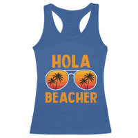 Hola Beaches Racerback Tank Top Funny Beach Vacation Summer - Wonder Print Shop