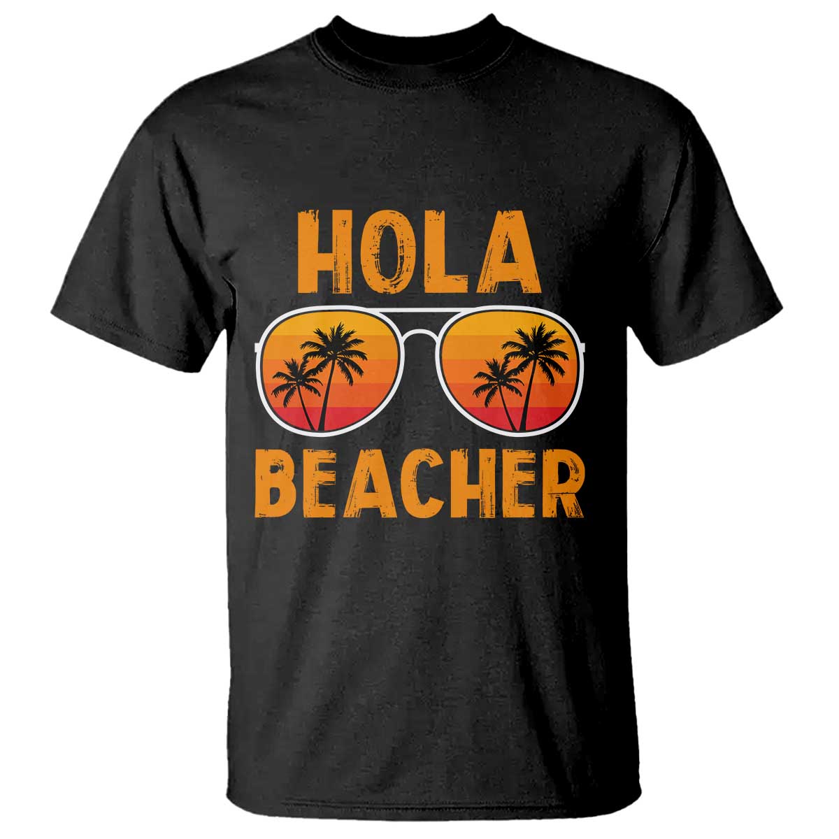 Hola Beaches T Shirt Funny Beach Vacation Summer - Wonder Print Shop