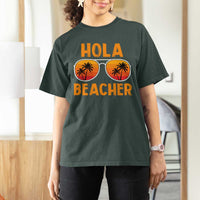 Hola Beaches T Shirt For Women Funny Beach Vacation Summer - Wonder Print Shop