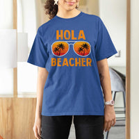 Hola Beaches T Shirt For Women Funny Beach Vacation Summer - Wonder Print Shop