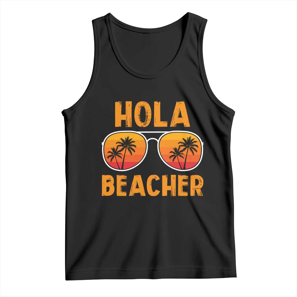 Hola Beaches Tank Top Funny Beach Vacation Summer - Wonder Print Shop