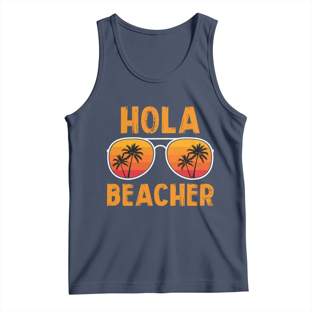 Hola Beaches Tank Top Funny Beach Vacation Summer - Wonder Print Shop