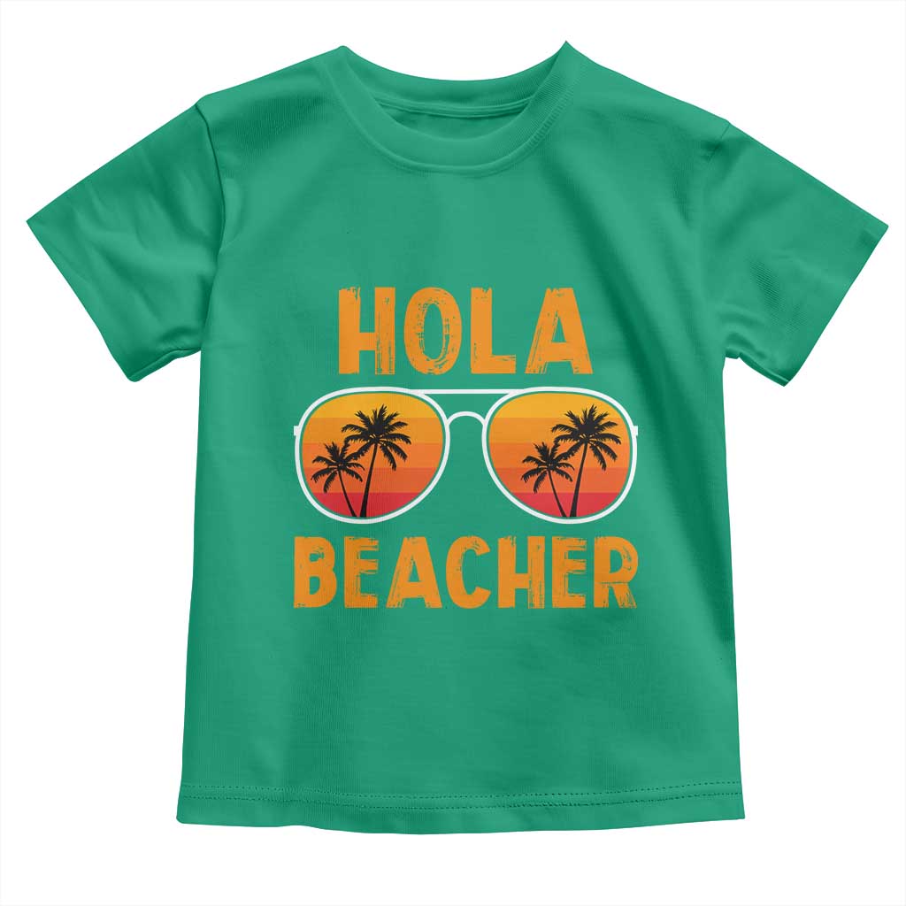 Hola Beaches Toddler T Shirt Funny Beach Vacation Summer - Wonder Print Shop
