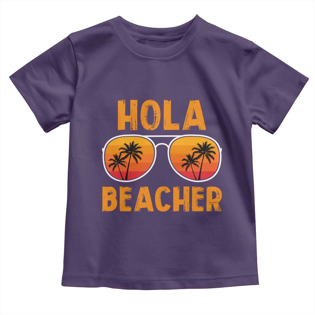 Hola Beaches Toddler T Shirt Funny Beach Vacation Summer - Wonder Print Shop