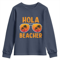 Hola Beaches Youth Sweatshirt Funny Beach Vacation Summer - Wonder Print Shop