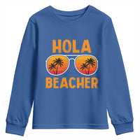 Hola Beaches Youth Sweatshirt Funny Beach Vacation Summer - Wonder Print Shop